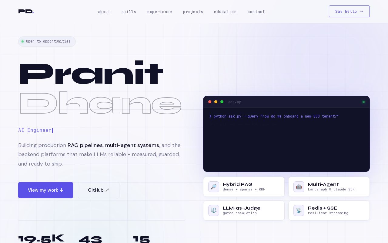 Preview of PranitDhane Github Io