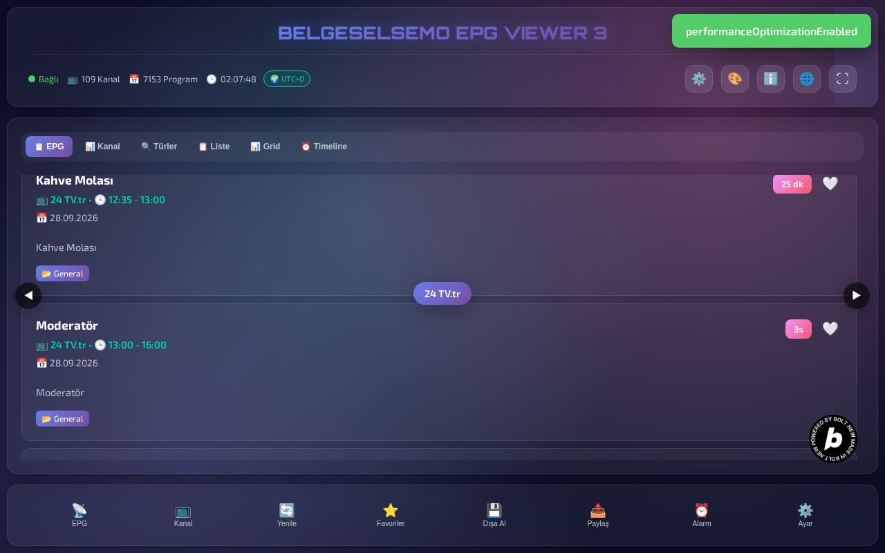 Preview of BELGESELSEMO EPG VIEWER 3