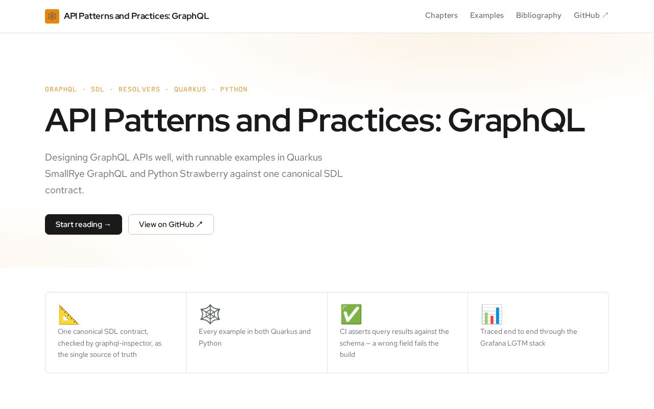 Preview of Api Patterns And Practices Graphql