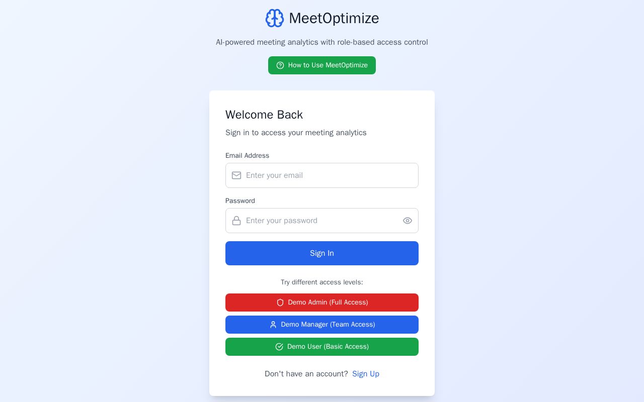 Preview of MeetOptimize