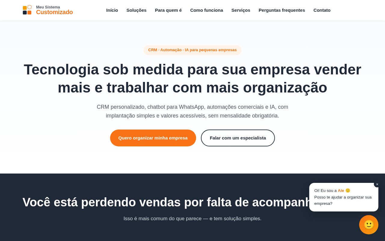 Preview of Meusistemacustomizado