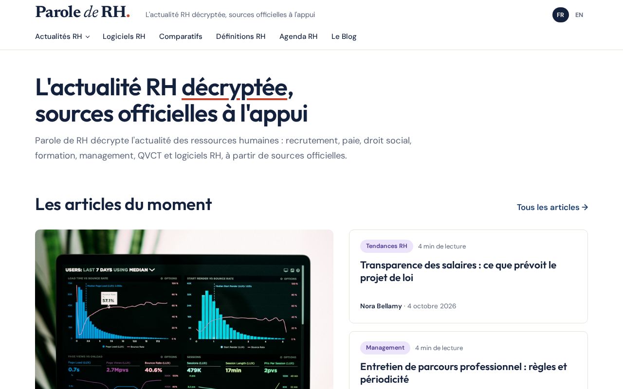 Preview of Parole De Rh