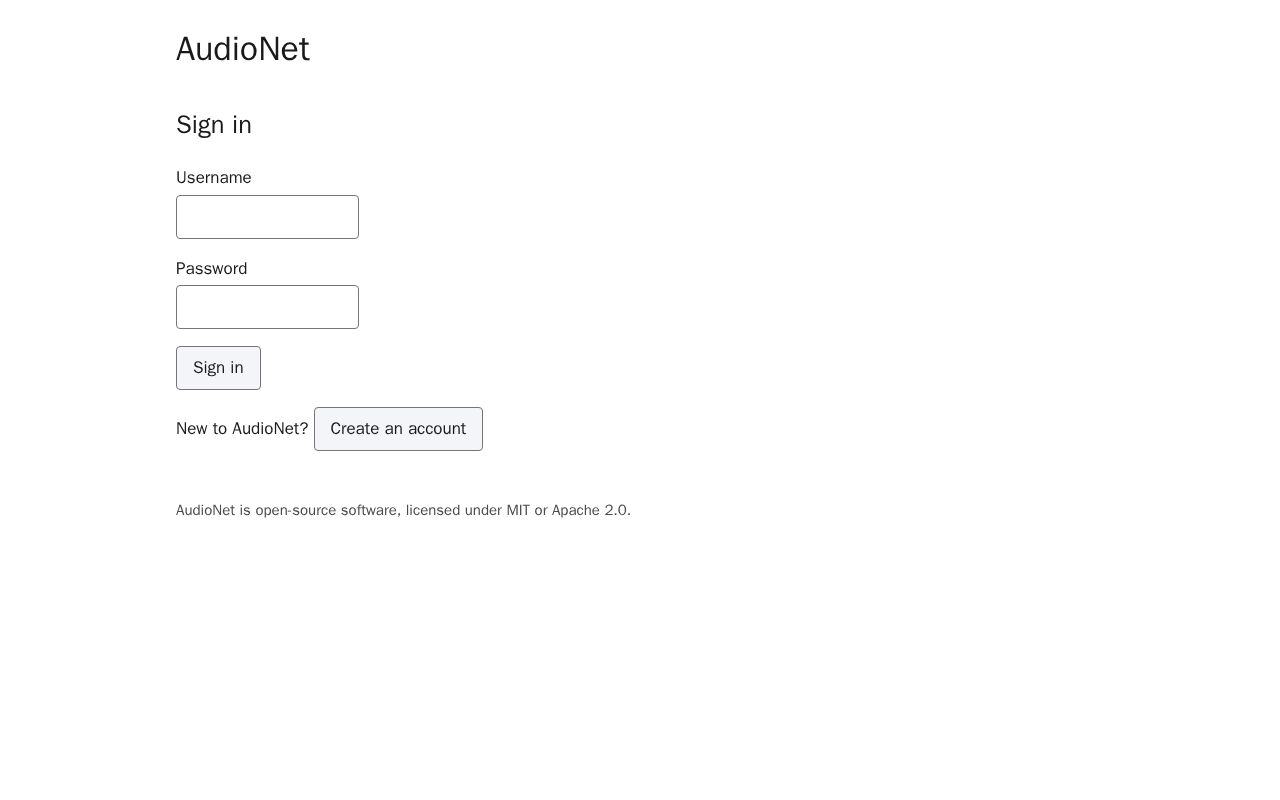 Preview of AudioNet
