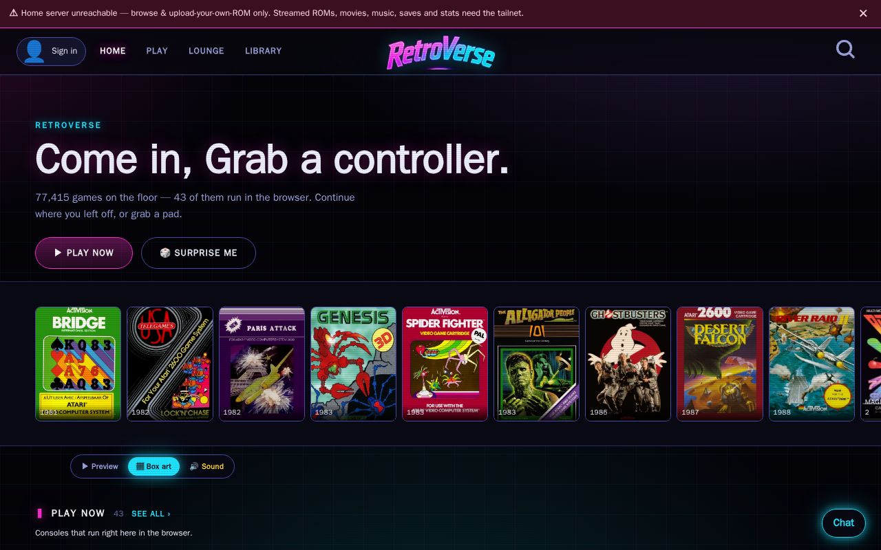 Preview of Browsable web gallery of the shadowswords ES-DE game library