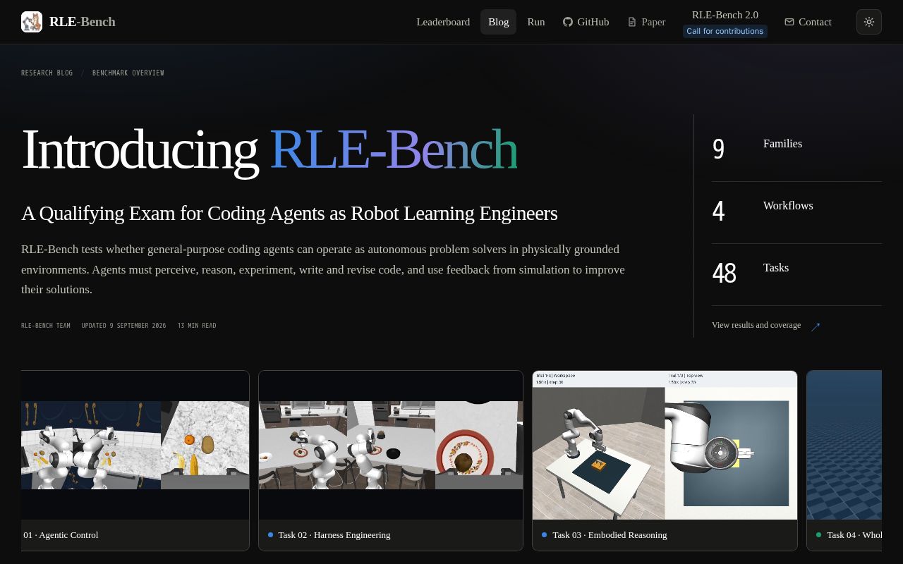 Preview of Introducing RLE-Bench
