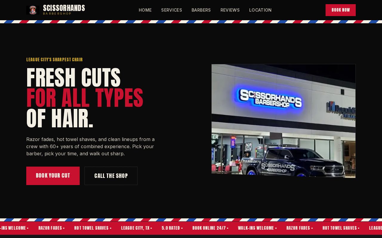 Preview of Scissorhands Barbershop