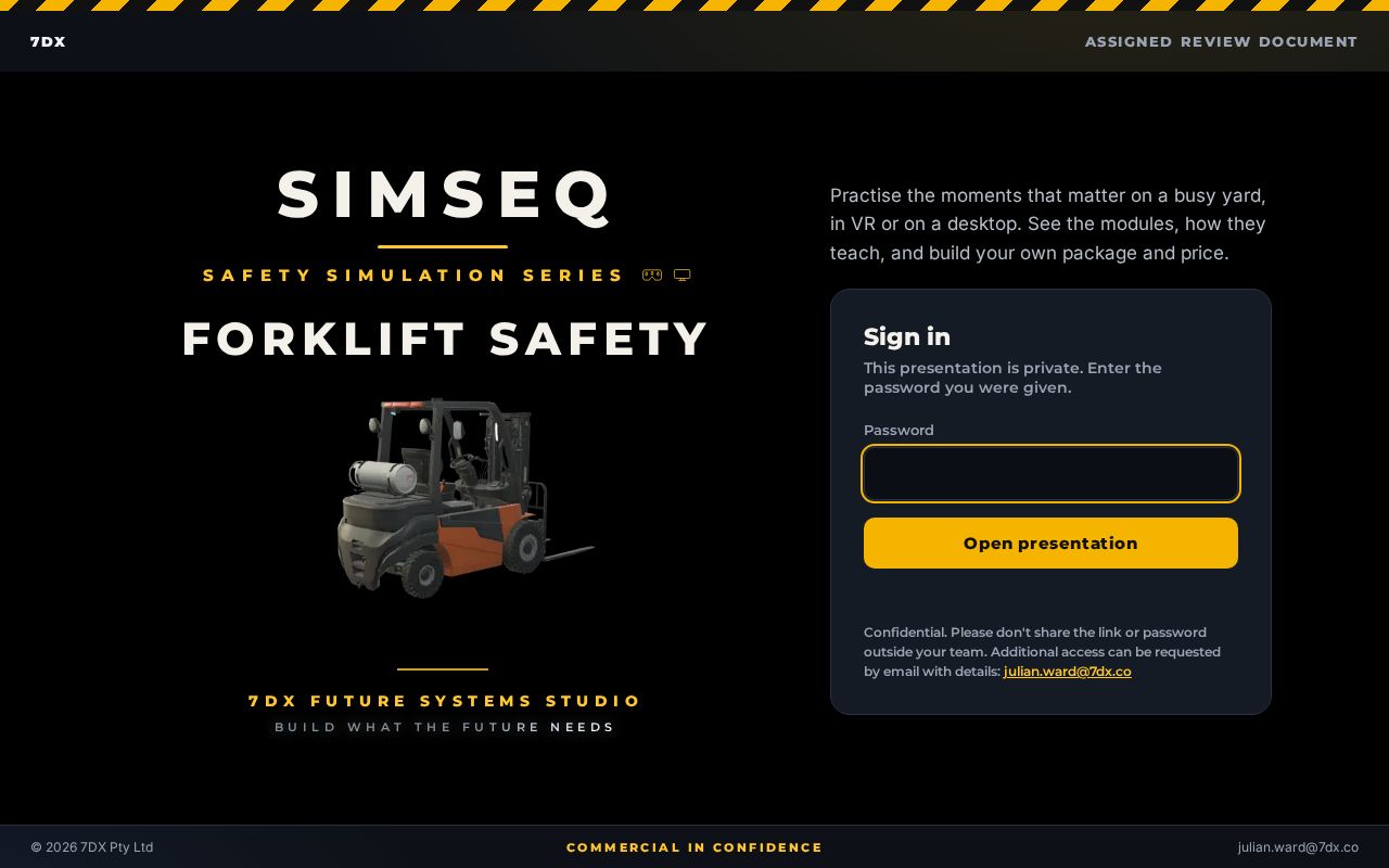 Preview of Simseq Forklift Preview
