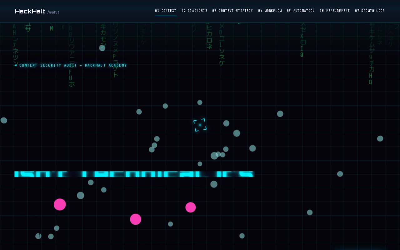 Preview of Hackhalt Content Strategy Case Study