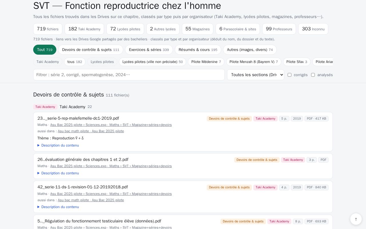 Preview of Bac Svt Ressources