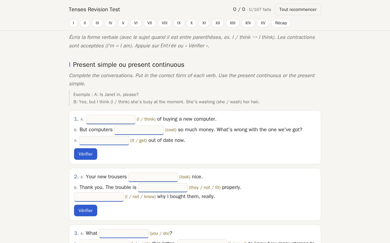 Preview of English Tenses Quiz