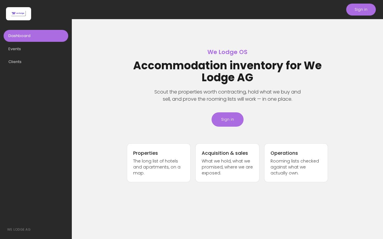Preview of WelodgeOS