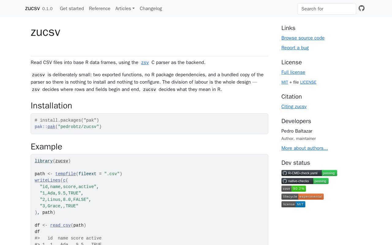 Preview of Read CSV Files Using the zsv Parser • zucsv