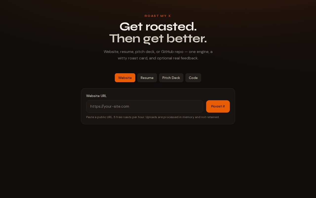Preview of Roast My X
