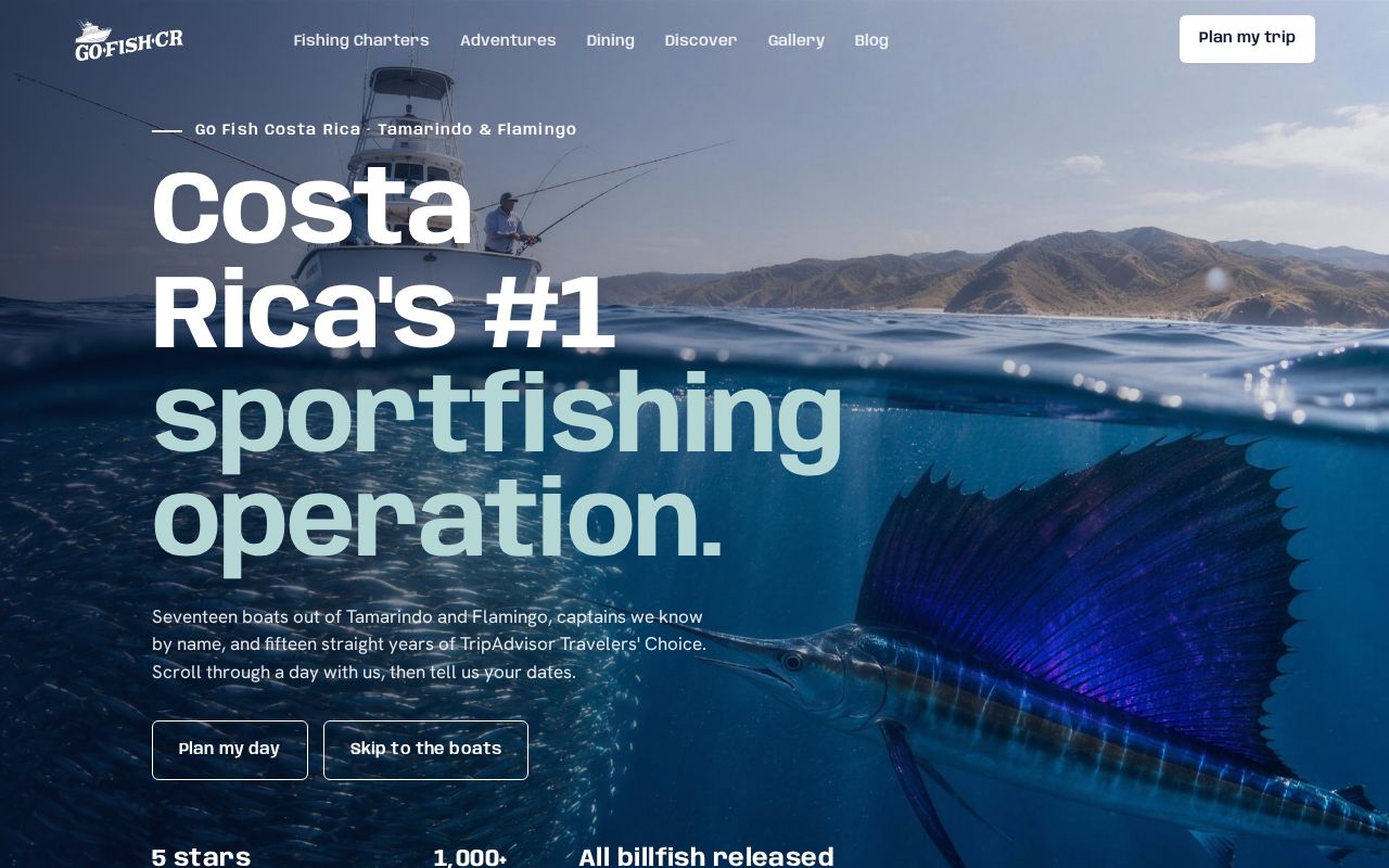Preview of Go Fish Costa Rica — fishing charters & adventures, Tamarindo & Flamingo