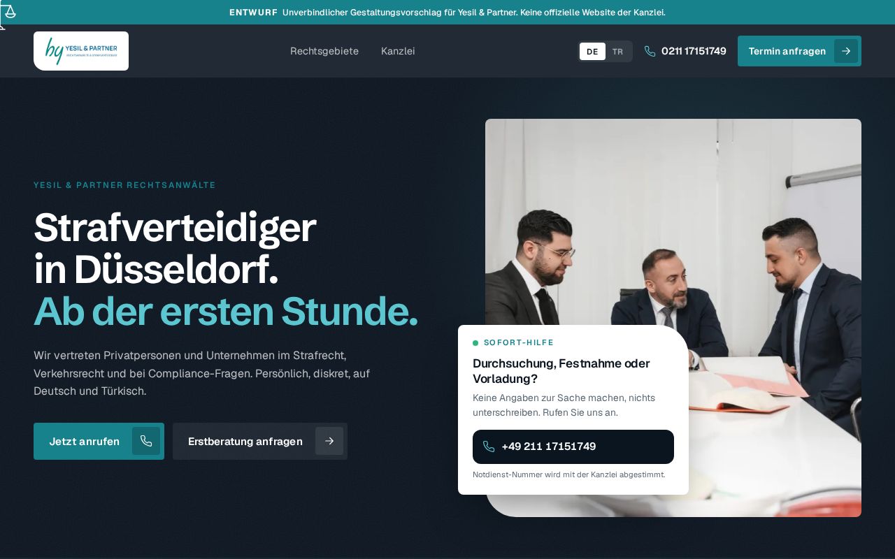 Preview of Yesil Partner Redesign