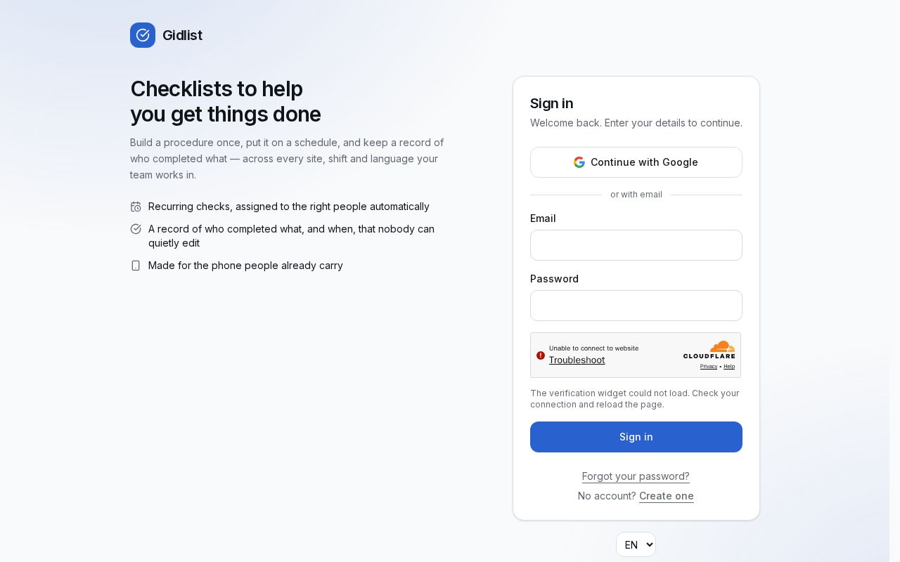 Preview of Gidlist