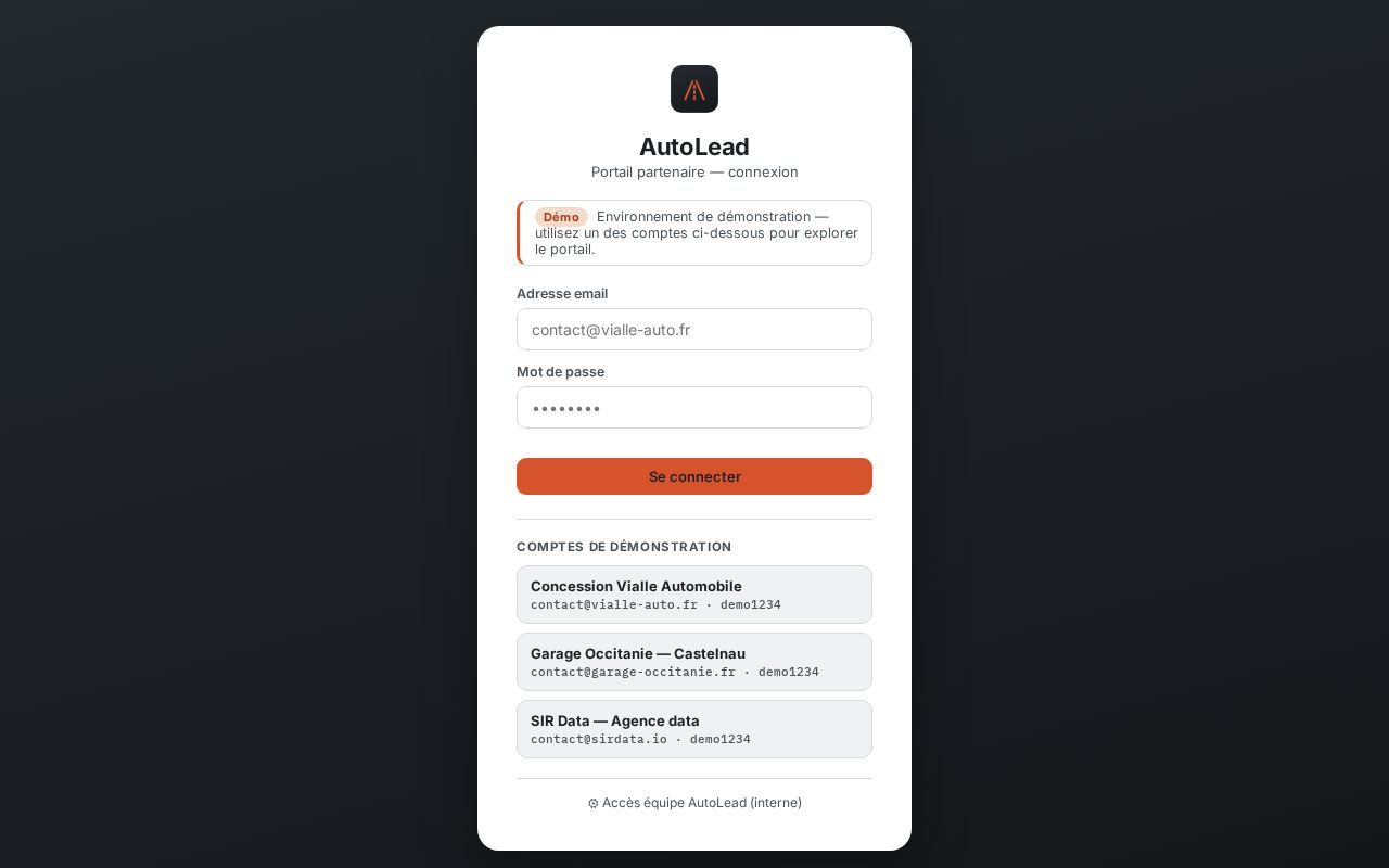 Preview of Autolead Demo