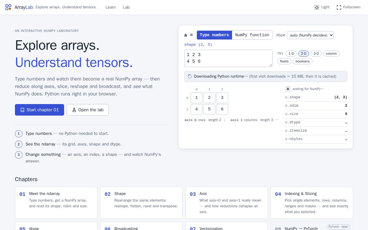 Preview of Arraylab
