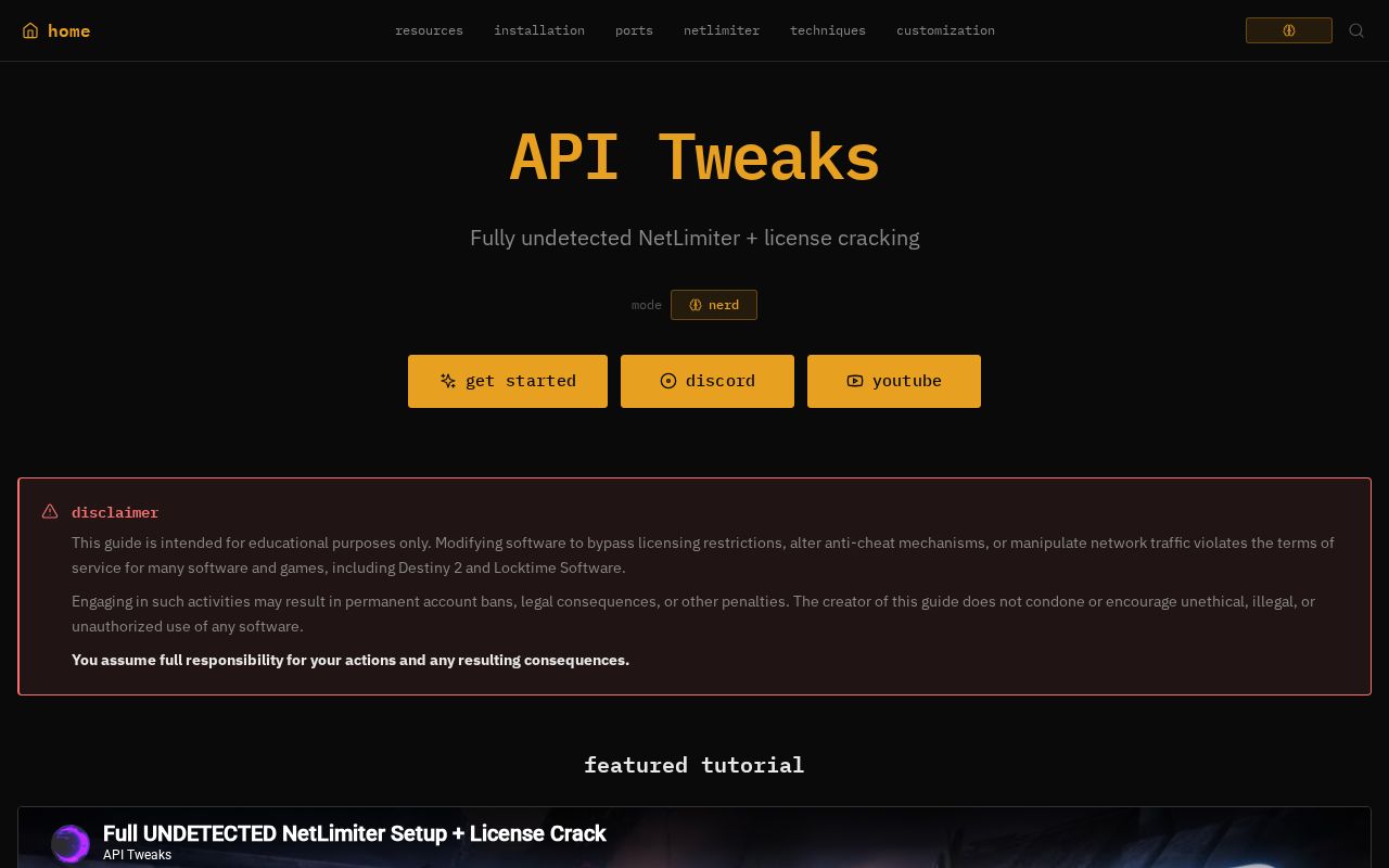Preview of API Tweaks