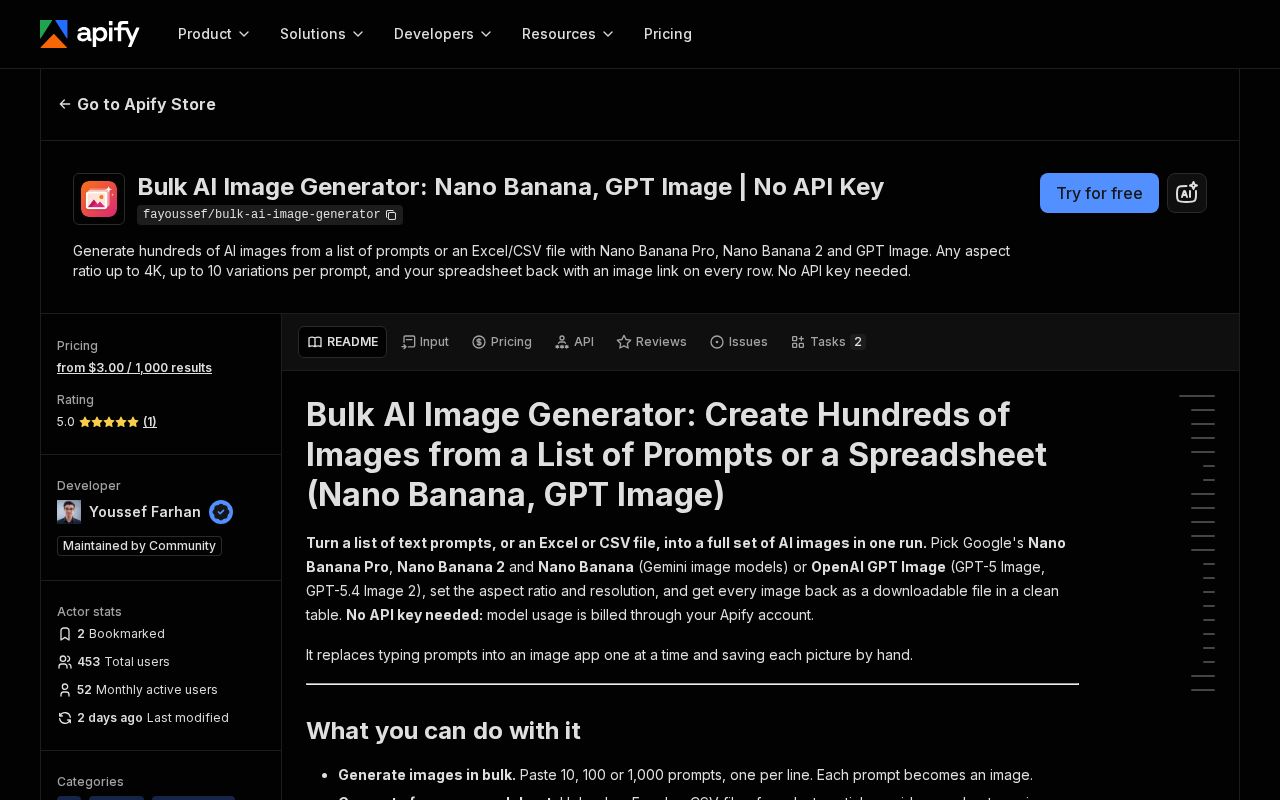 Preview of Bulk Ai Image Generator