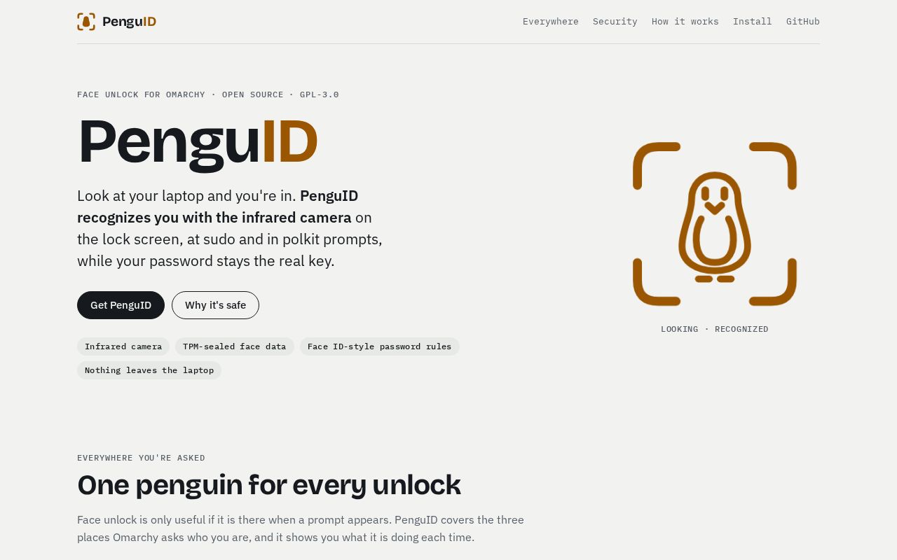 Preview of Omarchy Penguid