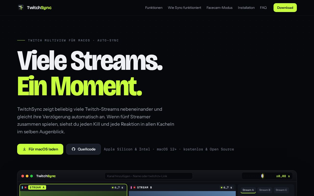 Preview of Twitchsync