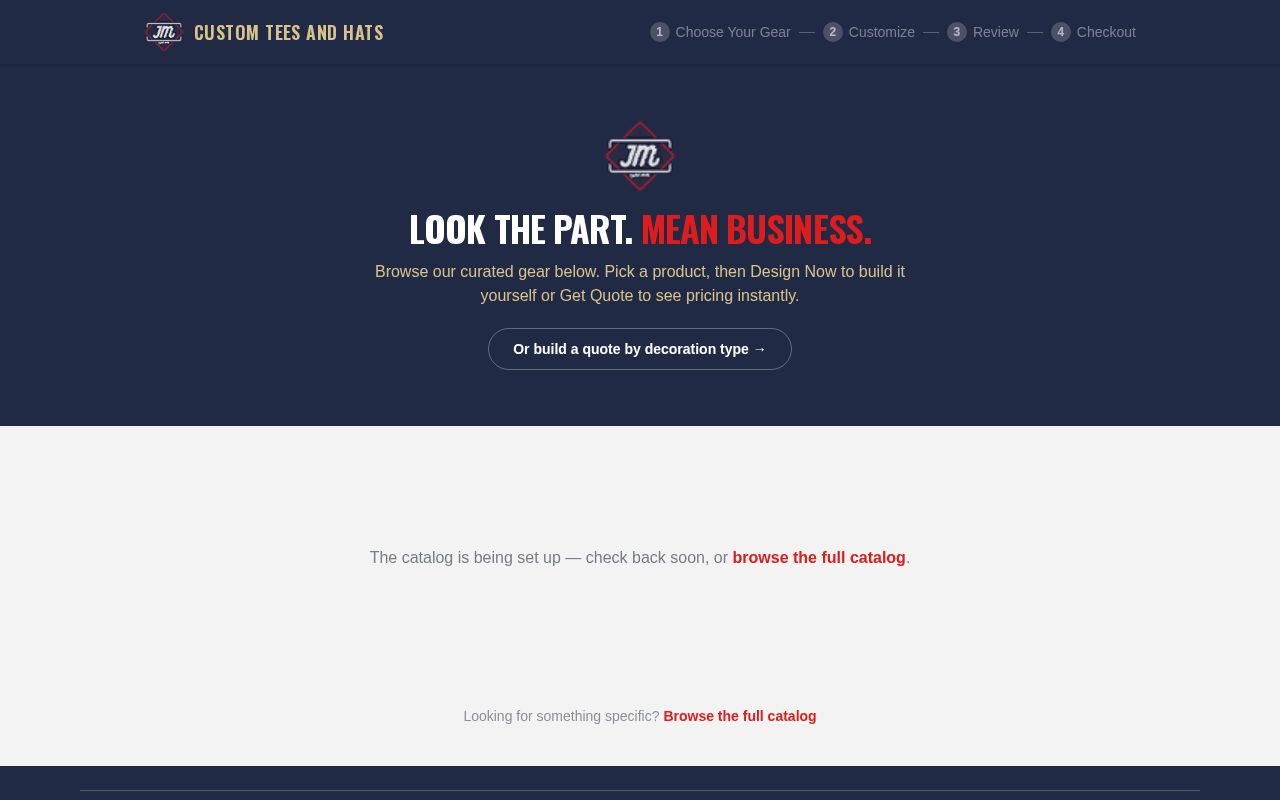 Preview of Hat Order Site