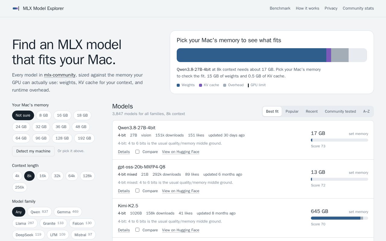 Preview of MLX Model Explorer