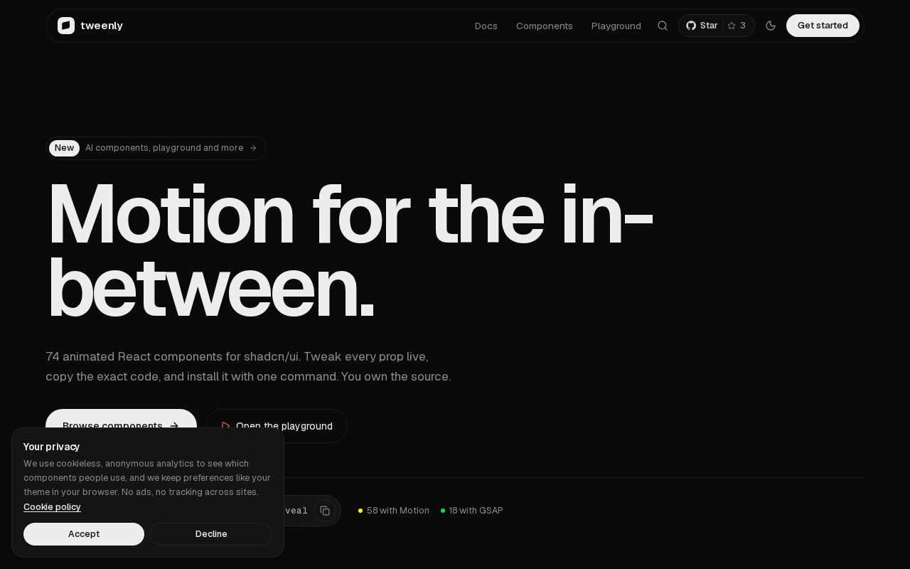 Preview of Tweenly