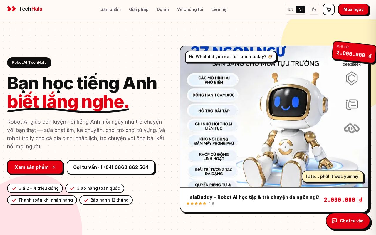Preview of Techhala Website