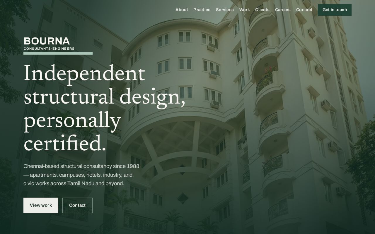 Preview of BournaConsultantsEngineers Website