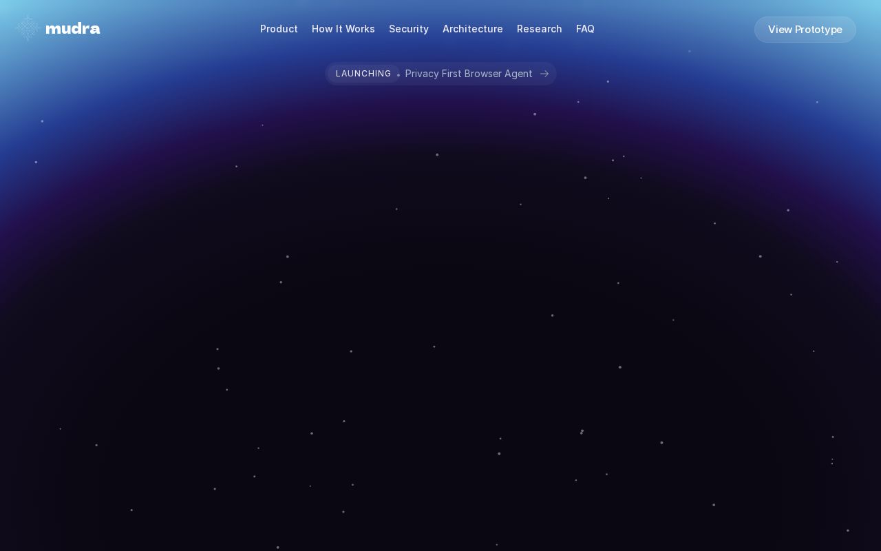 Preview of Mudra Website