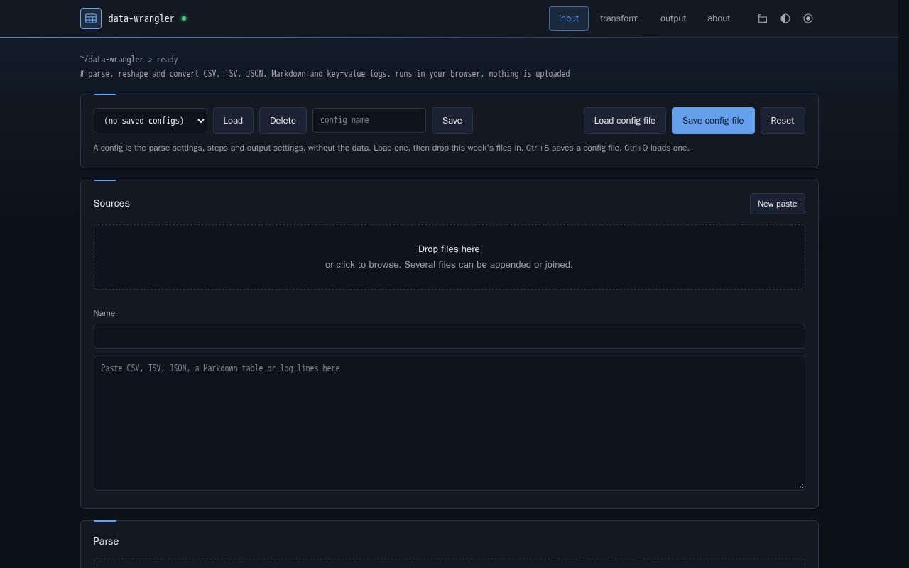 Preview of Data Wrangler