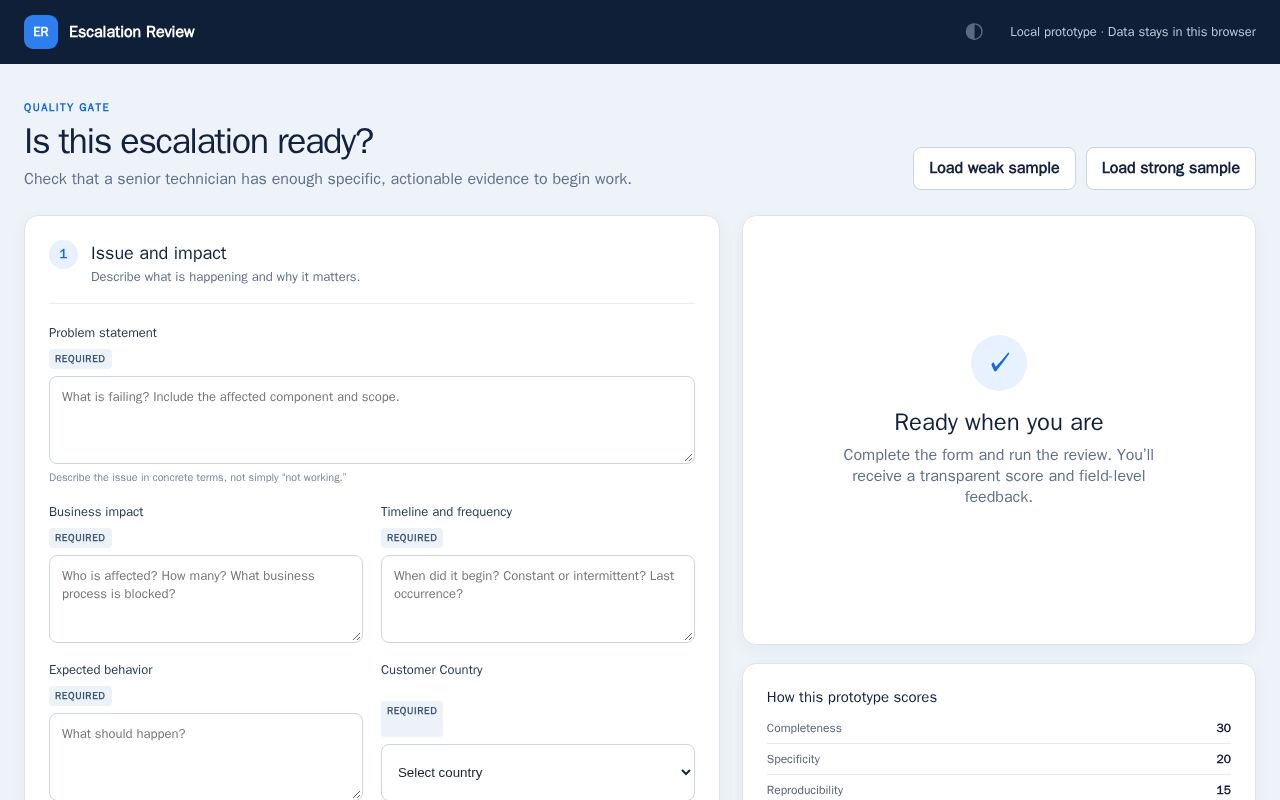 Preview of EscalationQuality