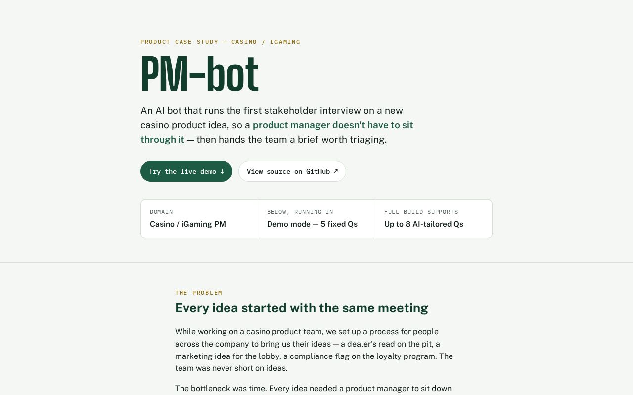 Preview of PM Bot