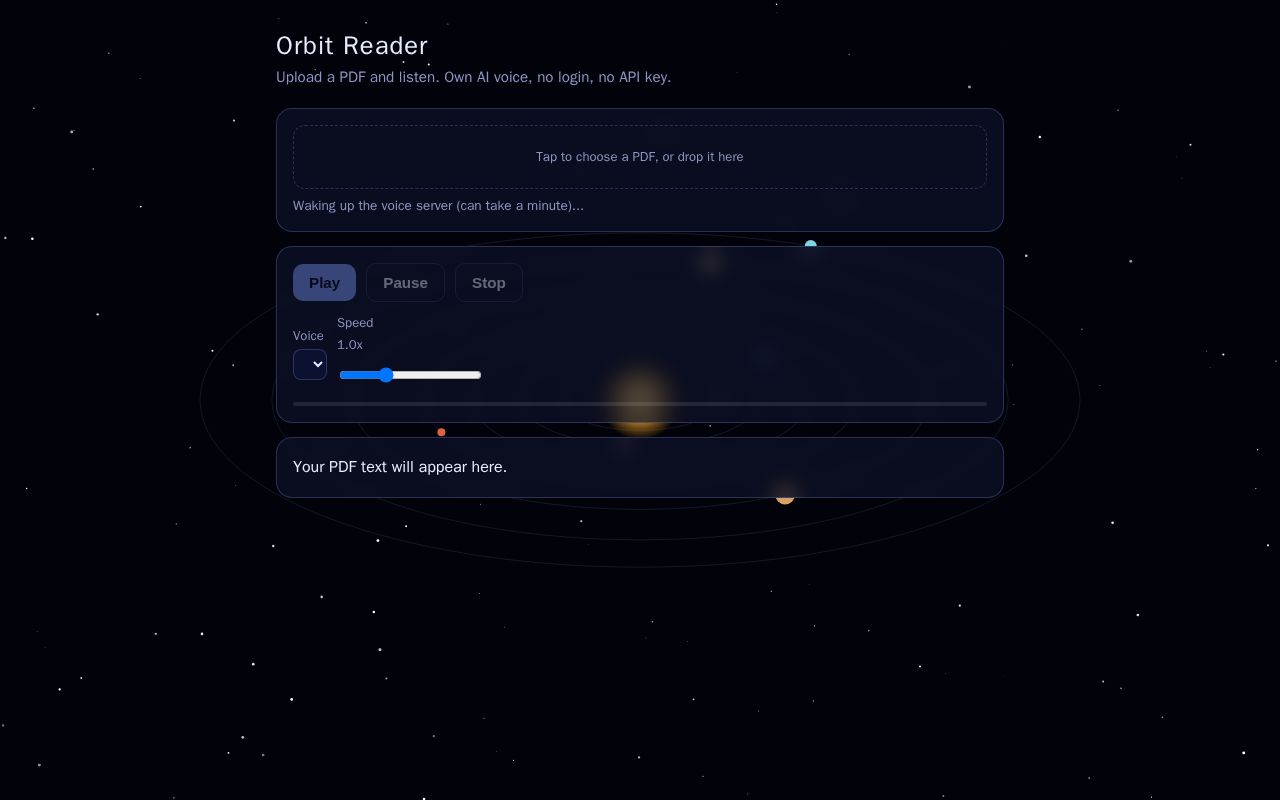 Preview of Orbit Reader