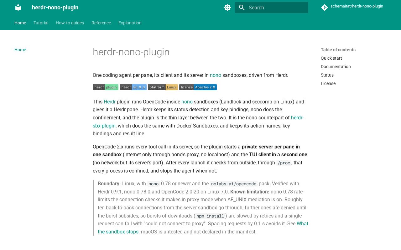 Preview of Herdr Nono Plugin