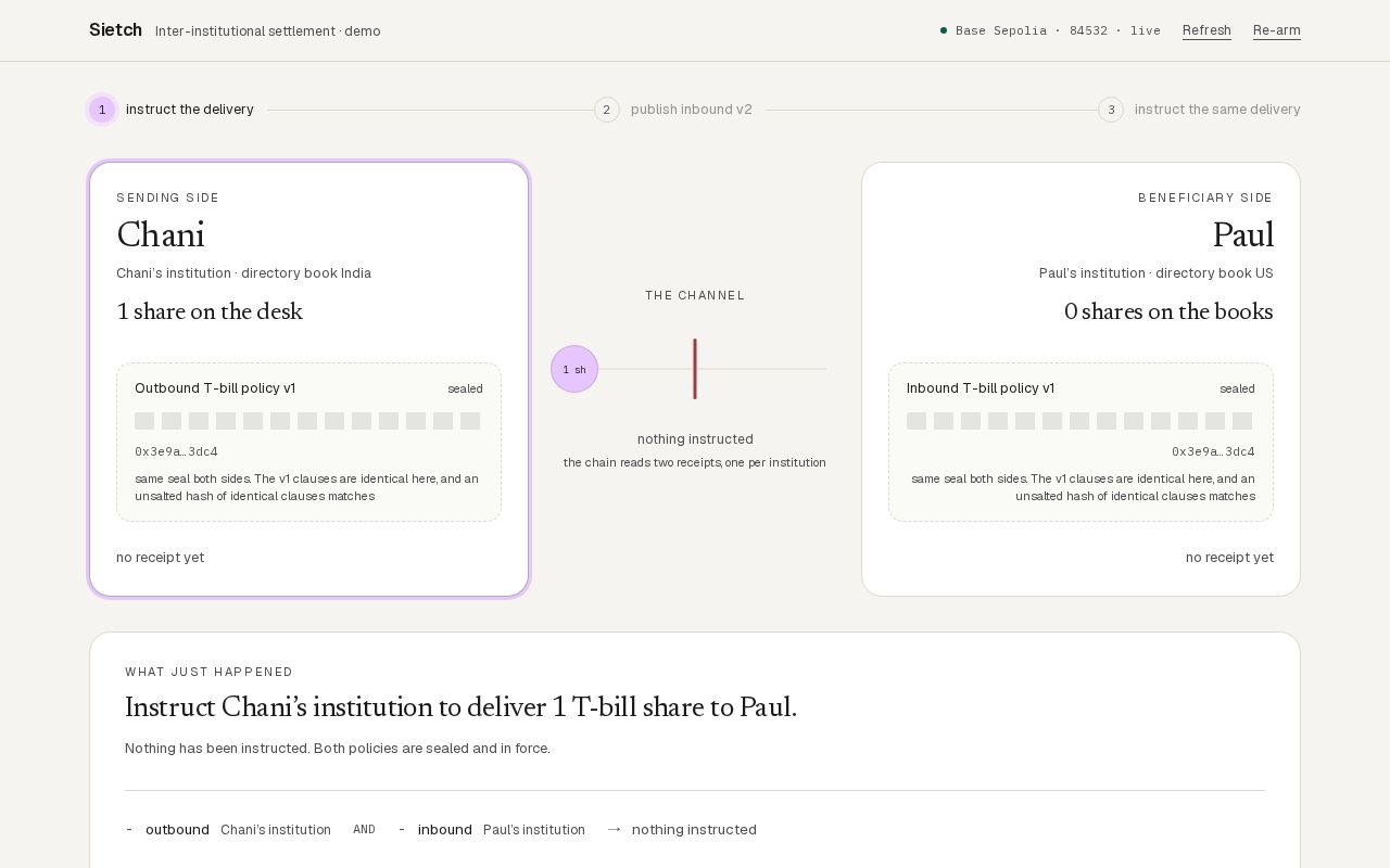 Preview of Sietch: programmable private policy at settlement
