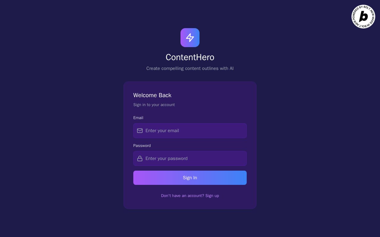 Preview of ContentHero