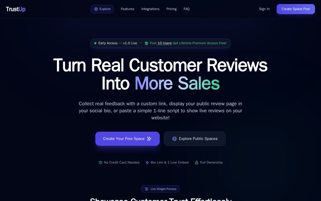 Preview of TrustUp