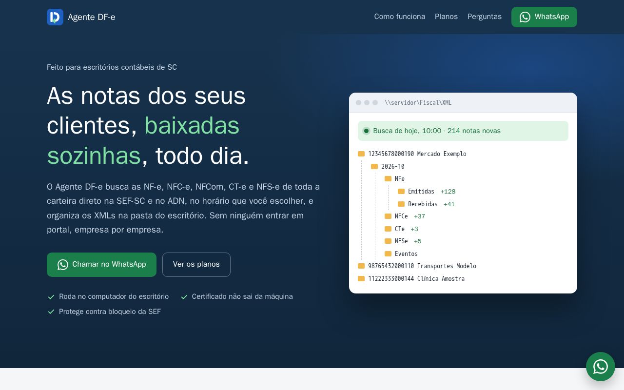 Preview of Agente Dfe Site