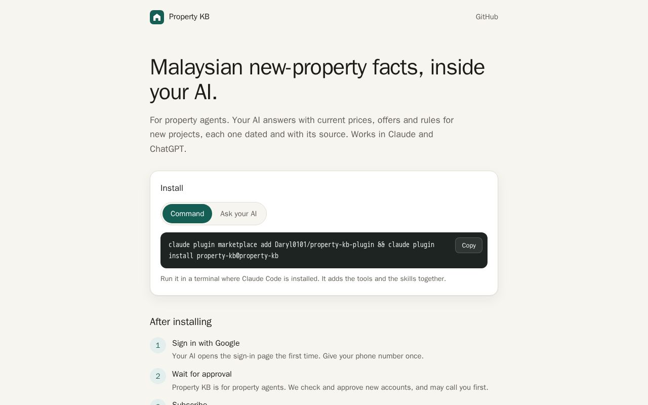 Preview of Property Kb Plugin