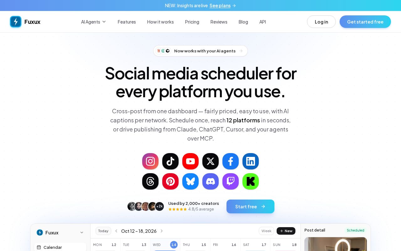 Preview of Social Media Scheduler for Creators