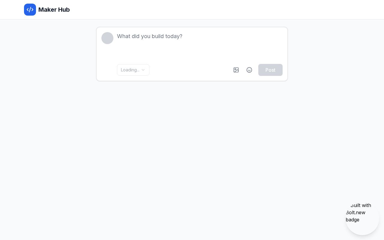 Preview of maker hub