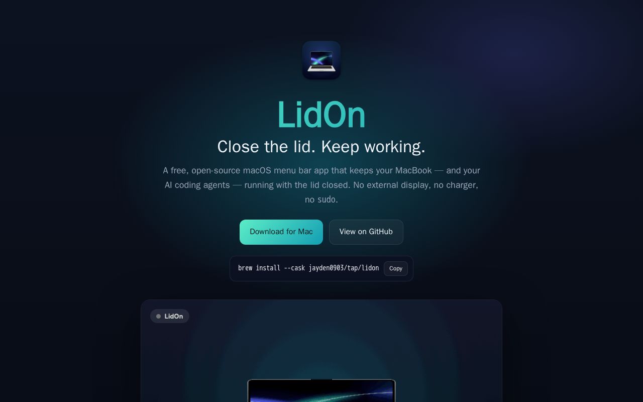 Preview of LidOn