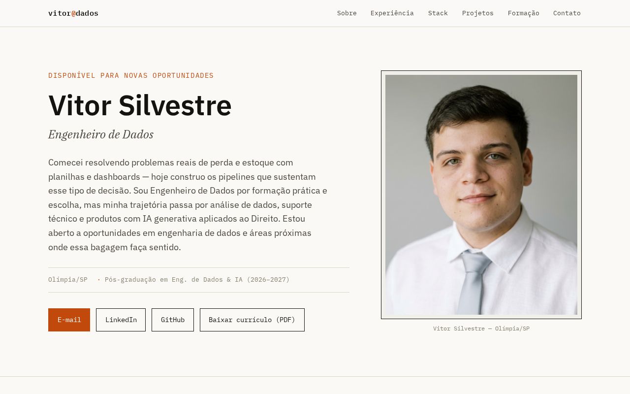Preview of Vitorsilvestre29 Github Io