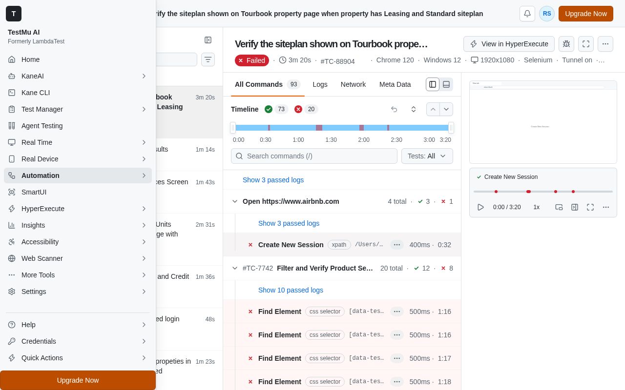 Preview of Automation Details Prototype