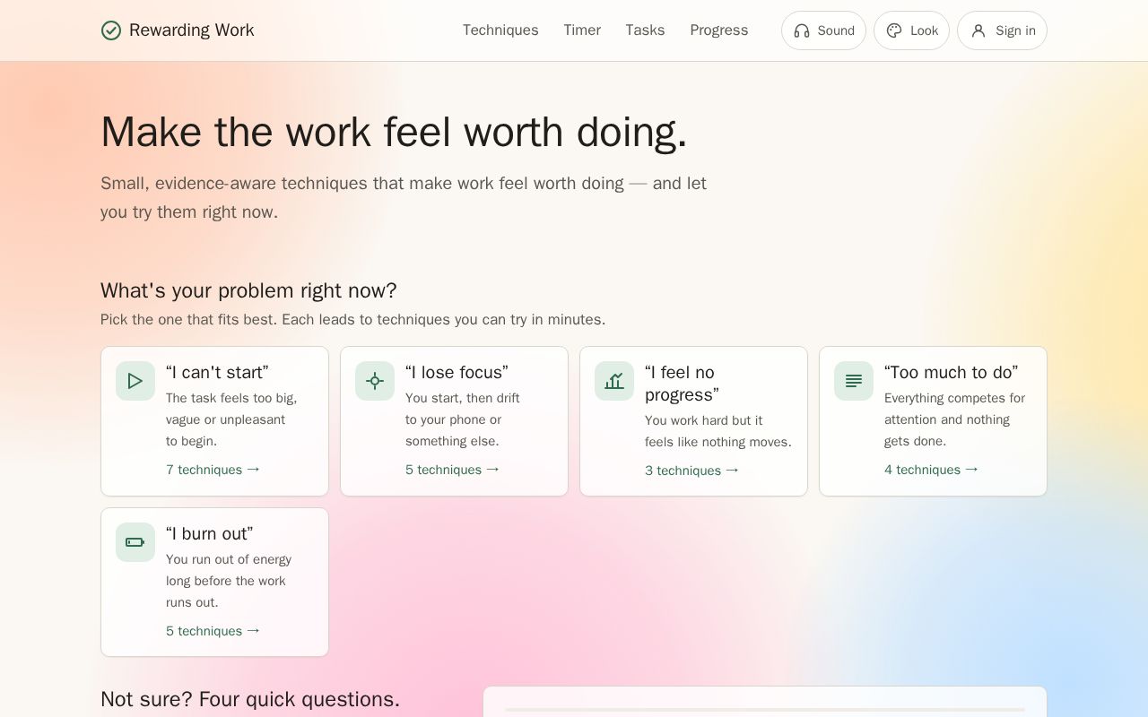Preview of Rewarding Work