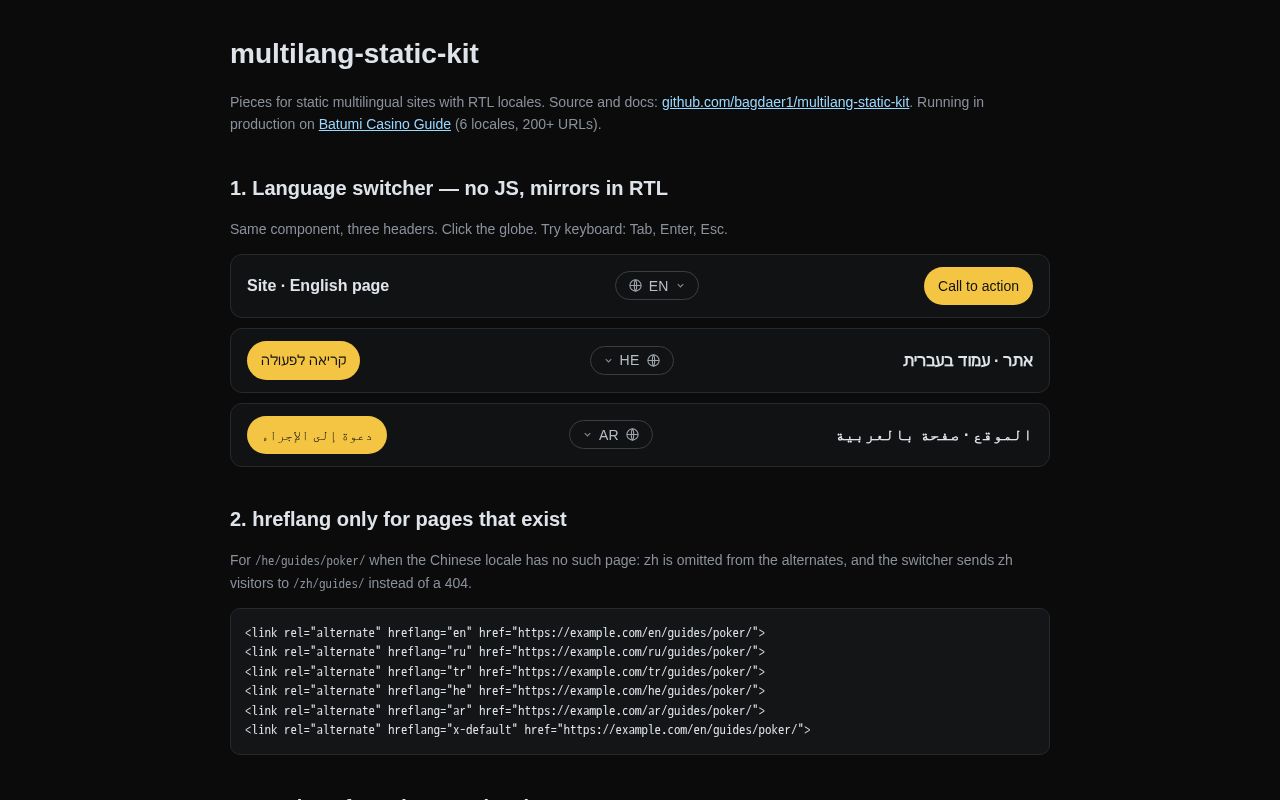 Preview of Multilang Static Kit
