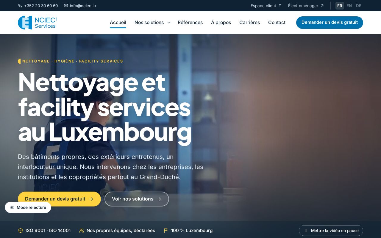 Preview of Nciec Website